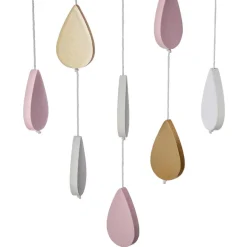 Atmosphera createur d'interieur for kids Mobile bébé bois et coton (H57.5 cm) Nuage Rose Best