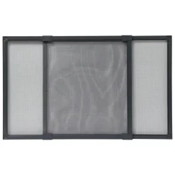 LUANCE Moustiquaire fenêtre à cadre extensible (50/90 x 40 cm) Moustyk Gris New