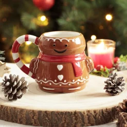 FEERIC LIGHTS Mug de Noël Bonhomme Pain d'épices Marron Online