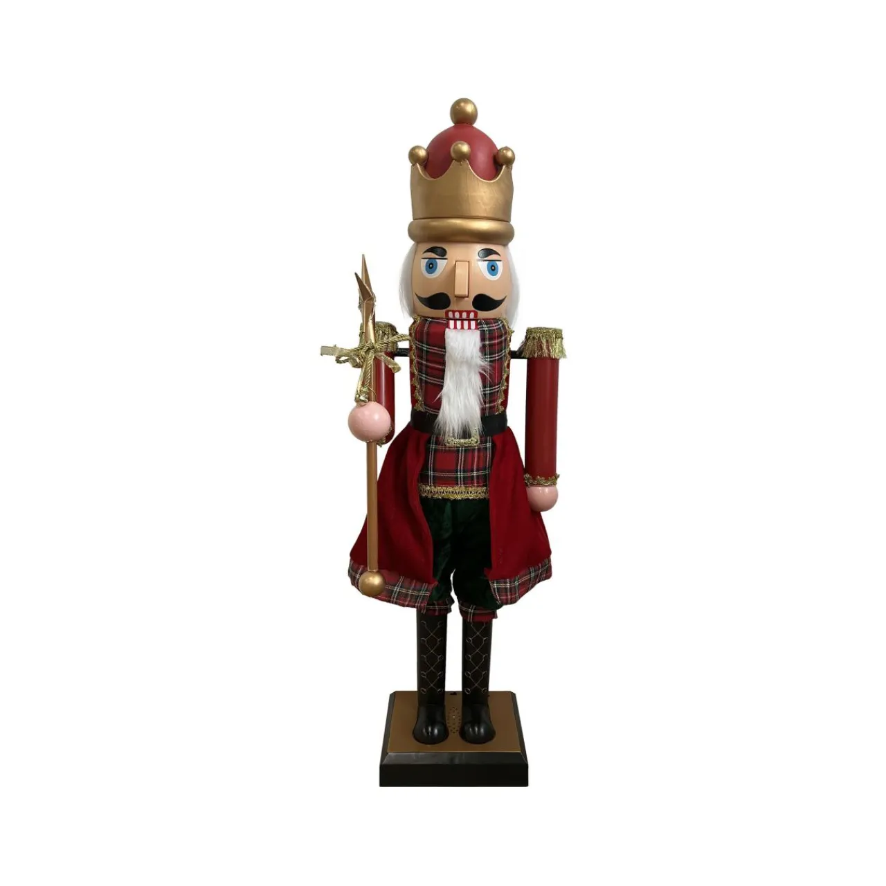 EMINZA Musicien Casse-noisette (H110 cm) musical et animé Pavel Rouge New