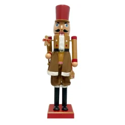 EMINZA Musicien Casse-noisette (H154 cm) musical et animé Cookie Marron