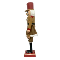 EMINZA Musicien Casse-noisette (H154 cm) musical et animé Cookie Marron