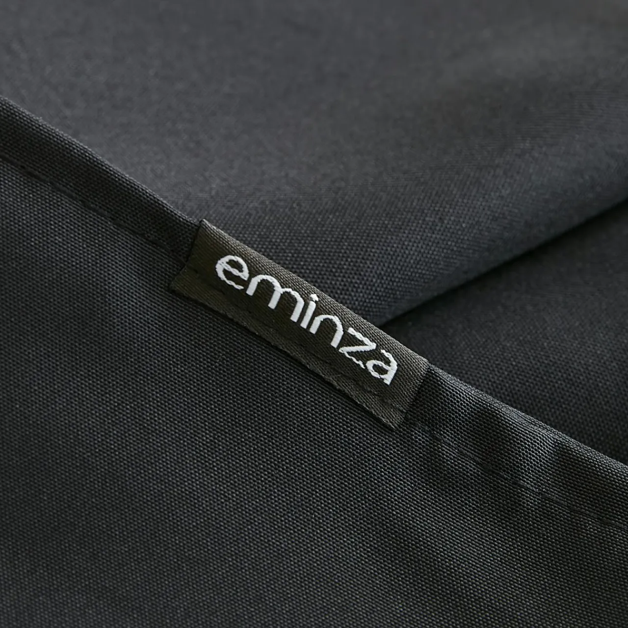 EMINZA Nappe carrée anti tache (100 x 100 cm) Elise e Noir Hot