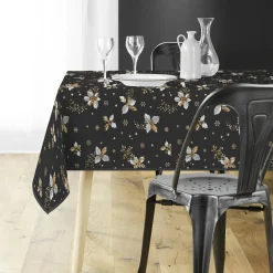 Douceur d interieur Nappe de Noël rectangulaire (150 x 240 cm) Guido Gris Anthracite Online