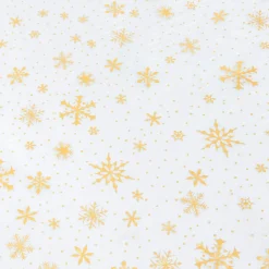 JJA Nappe de Noël rectangulaire (140 x 360 cm) Flocon de neige Blanc Best
