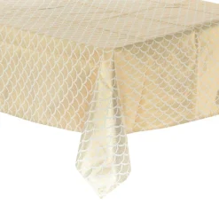 Feeric Lights & Christmas Nappe de Noël rectangulaire (140 x 240 cm) Artdéco Or Discount