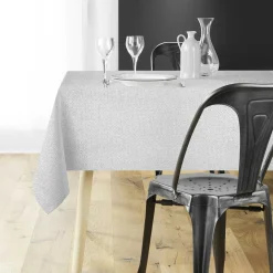 Douceur d interieur Nappe de Noël rectangulaire (140 x 240 cm) Strass Argent New