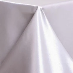 Feeric Lights & Christmas Nappe de Noël rectangulaire (140 x 240 cm) Satin Argent New