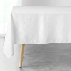 DOUCEUR D'INTERIEUR Nappe de Noël rectangulaire (140 x 240 cm) Etoiles Blanc
