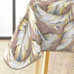douceur d'intu017drieur Nappe enduite PVC rectangulaire imperméable (240 x 140 cm) Ebany Chocolat