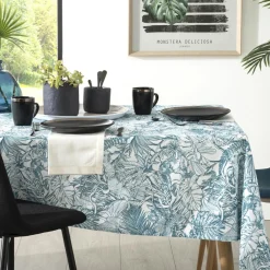 ATMOSPHERA Nappe rectangulaire anti tache (140 x 240 cm) Jungle e Vert Online