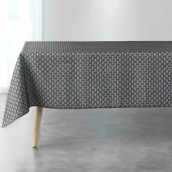 DOUCEUR D'INTERIEUR Nappe rectangulaire anti tache (150 x 240 cm) Artchic Gris Anthracite Best
