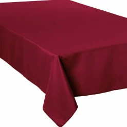 ATMOSPHERA Nappe rectangulaire anti tache (140 x 240 cm) Lina Rouge Bordeaux Outlet