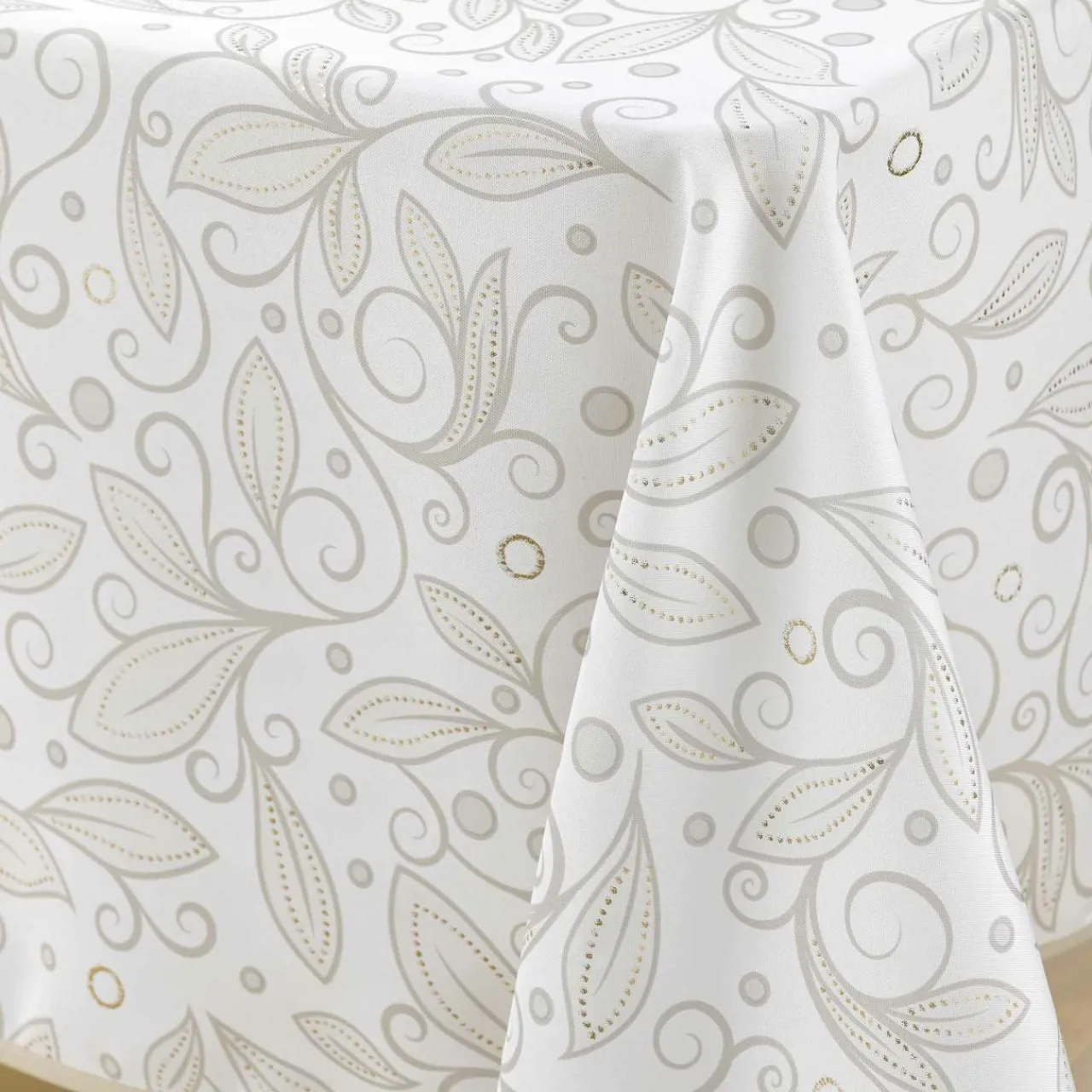douceur d'intu017drieur Nappe rectangulaire anti tache (145 x 240 cm) Leya Beige Outlet