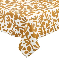 Atmosphera, cru017dateur d'intu017drieur Nappe rectangulaire anti tache (140 x 240 cm) Jolan Jaune ocre Best