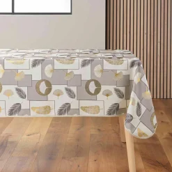 douceur d'intu017drieur Nappe rectangulaire anti tache (145 x 240 cm) Natane Beige New