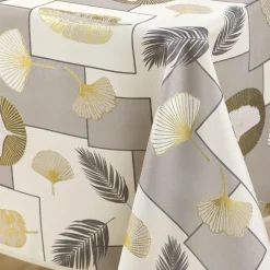douceur d'intu017drieur Nappe rectangulaire anti tache (145 x 240 cm) Natane Beige New