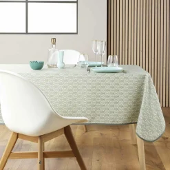 douceur d'intu017drieur Nappe rectangulaire anti tache (145 x 240 cm) Piana Vert sauge Online