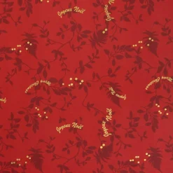 Feeric Lights & Christmas Nappe rectangulaire anti tache (140 x 240 cm) Réveillon Rouge