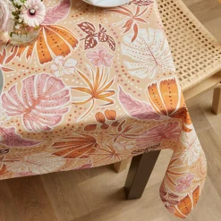 EMINZA Nappe rectangulaire coton enduit (150 x 350 cm) Tenerife Multicolore Discount