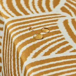 EMINZA Nappe rectangulaire coton enduit (150 x 350 cm) Sarah Jaune moutarde Best