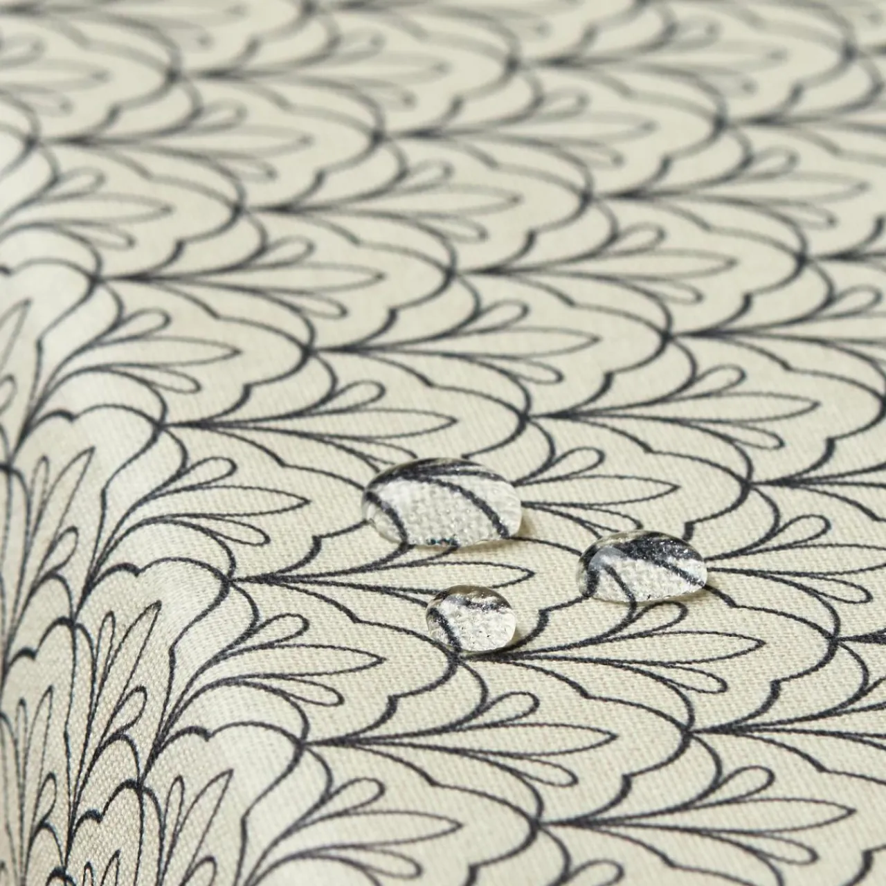 EMINZA Nappe rectangulaire coton enduit (150 x 350 cm) Clara e Gris Sale