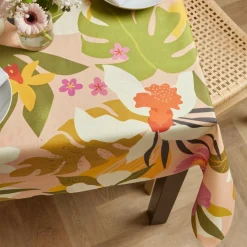 EMINZA Nappe rectangulaire coton enduit (150 x 350 cm) Rio Multicolore Discount