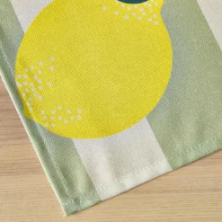 EMINZA Nappe rectangulaire coton enduit (150 x 250 cm) Antibes e Vert New