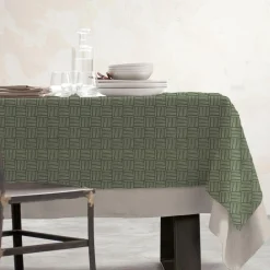 EMINZA Nappe rectangulaire coton enduit (150 x 250 cm) Paolo e Vert Online