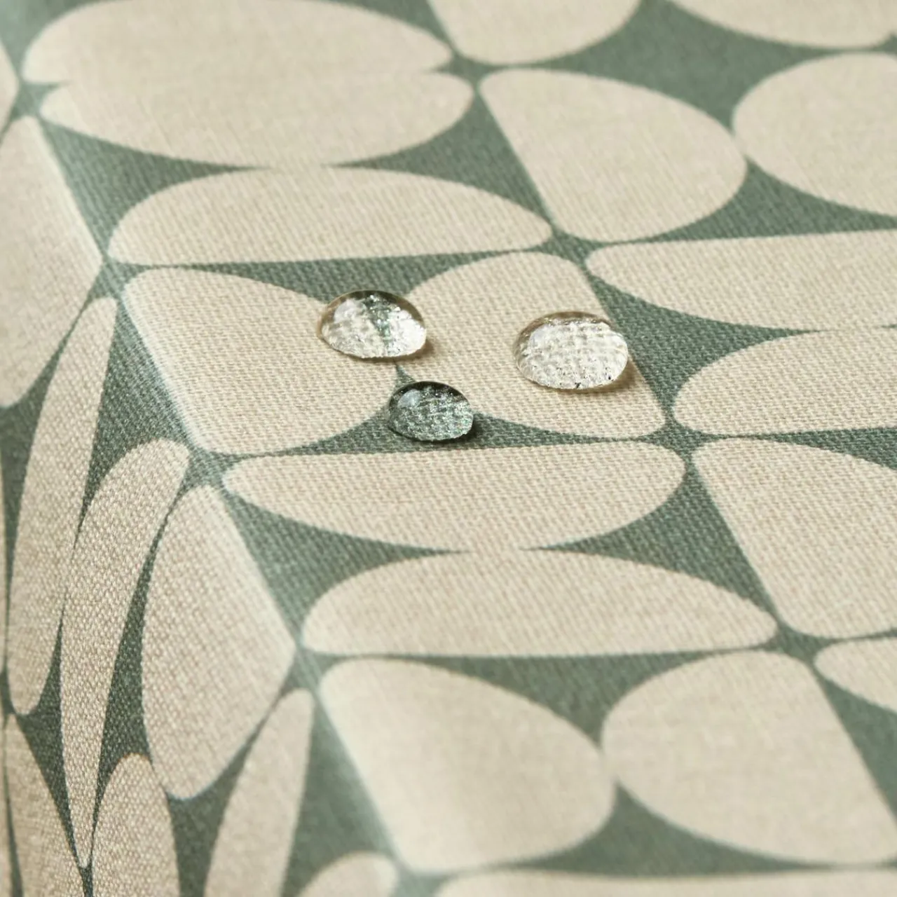 EMINZA Nappe rectangulaire coton enduit (150 x 250 cm) Sofia e Vert Best