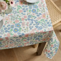 EMINZA Nappe rectangulaire coton enduit (150 x 250 cm) Corolle Multicolore Outlet