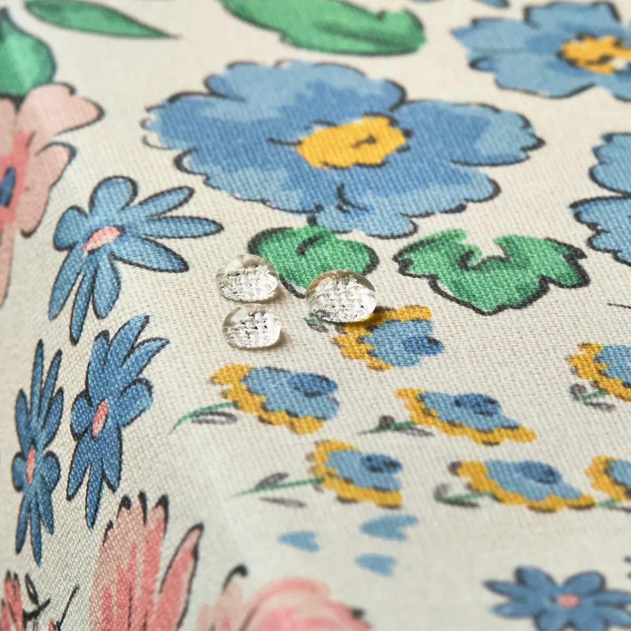 EMINZA Nappe rectangulaire coton enduit (150 x 250 cm) Corolle Multicolore Outlet