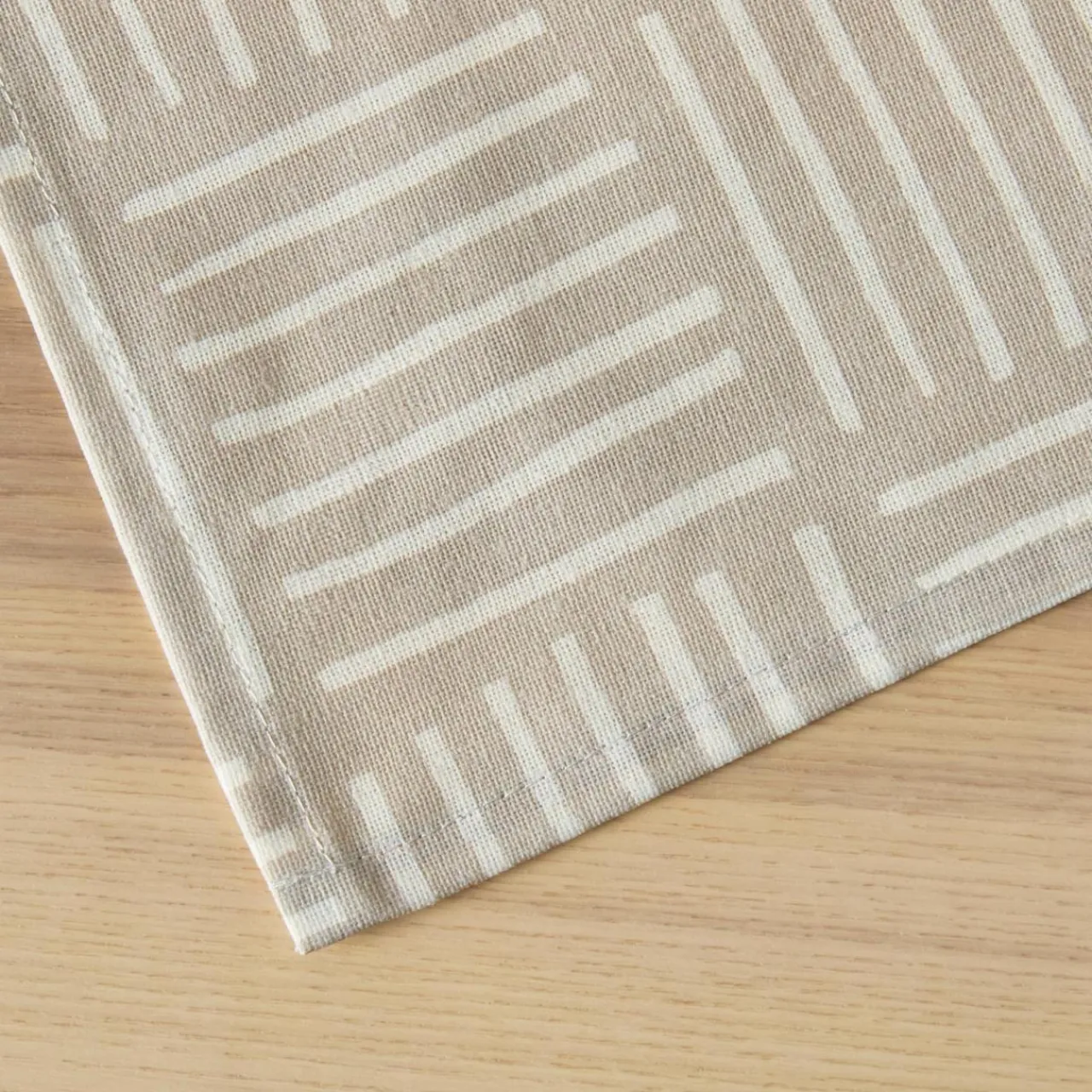 EMINZA Nappe rectangulaire coton enduit (150 x 250 cm) Paolo Beige Online