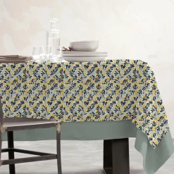 EMINZA Nappe rectangulaire coton enduit (150 x 250 cm) Mafalda Multicolore Clearance
