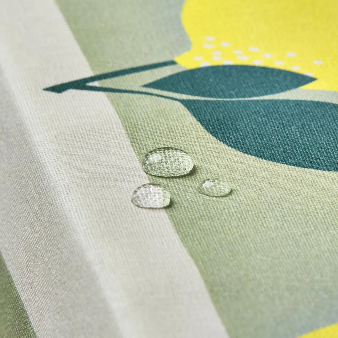 EMINZA Nappe rectangulaire coton enduit (150 x 350 cm) Antibes e Vert Sale