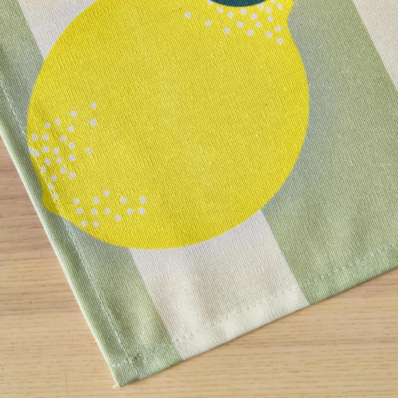 EMINZA Nappe rectangulaire coton enduit (150 x 350 cm) Antibes e Vert Sale