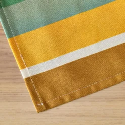 EMINZA Nappe rectangulaire coton enduit (150 x 350 cm) Ajaccio Multicolore Discount