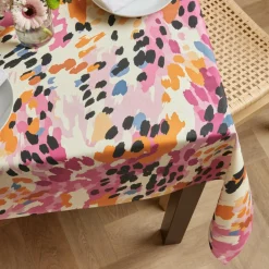 EMINZA Nappe rectangulaire coton enduit (150 x 250 cm) Mowgli Multicolore Discount