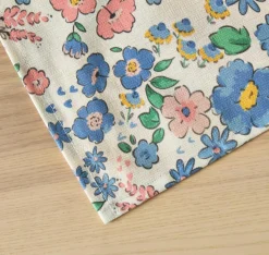EMINZA Nappe rectangulaire coton enduit (150 x 350 cm) Corolle Multicolore
