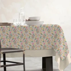 EMINZA Nappe rectangulaire coton enduit (150 x 350 cm) Juliette Beige Clearance