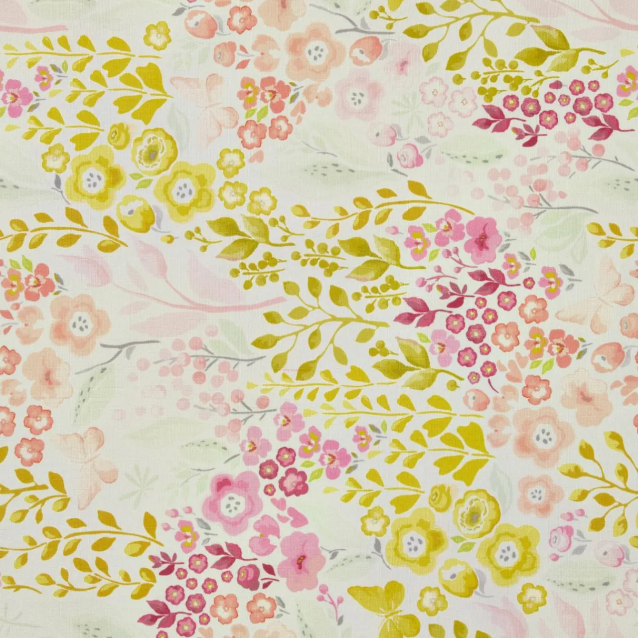 EMINZA Nappe rectangulaire coton enduit (150 x 350 cm) Paquerettes Multicolore