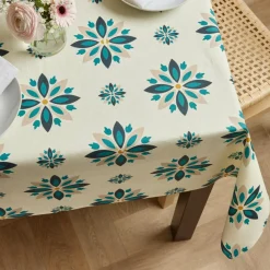 EMINZA Nappe rectangulaire coton enduit (150 x 350 cm) Porto Multicolore New