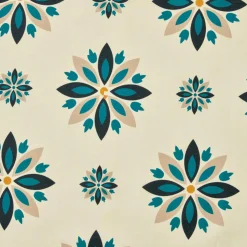 EMINZA Nappe rectangulaire coton enduit (150 x 350 cm) Porto Multicolore New