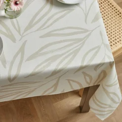 EMINZA Nappe rectangulaire coton enduit (150 x 350 cm) Galice Beige Discount
