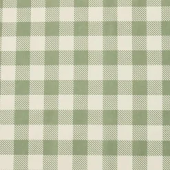 EMINZA Nappe rectangulaire coton enduit (150 x 350 cm) Vichy Vert sauge Best