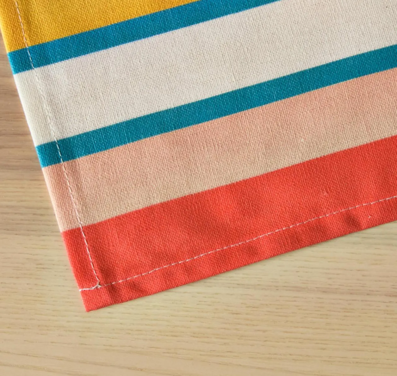 EMINZA Nappe rectangulaire coton enduit (150 x 350 cm) Bonifacio Multicolore Online