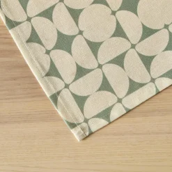 EMINZA Nappe rectangulaire coton enduit (150 x 350 cm) Sofia e Vert Discount