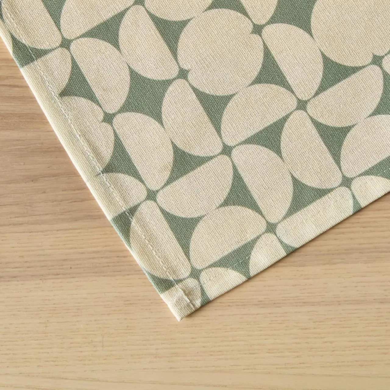 EMINZA Nappe rectangulaire coton enduit (150 x 350 cm) Sofia e Vert Discount