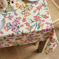 EMINZA Nappe rectangulaire coton enduit (150 x 350 cm) Margot Multicolore Online
