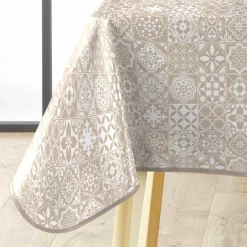 douceur d'intu017drieur Nappe rectangulaire enduite PVC (140 x 240 cm) Carella he Blanc Best